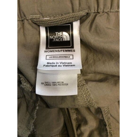 THE North Face Pants With Removable Legs Convert To Short Women Large Khaki Nylo - Picture 3 of 3